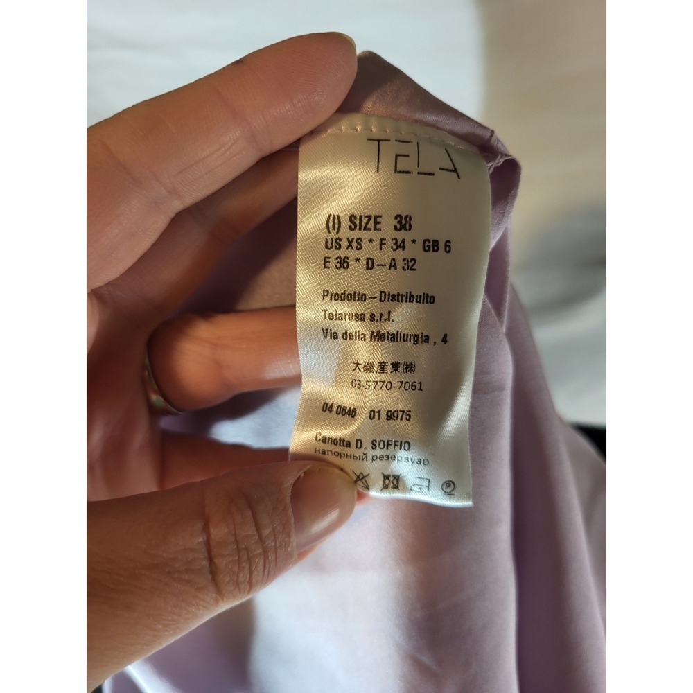 NWT Tela Soffio Tank Top Size 38 Light Purple - Picture 7 of 8